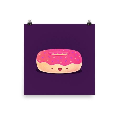 Doughnut - Happy to be eaten - iconutopia